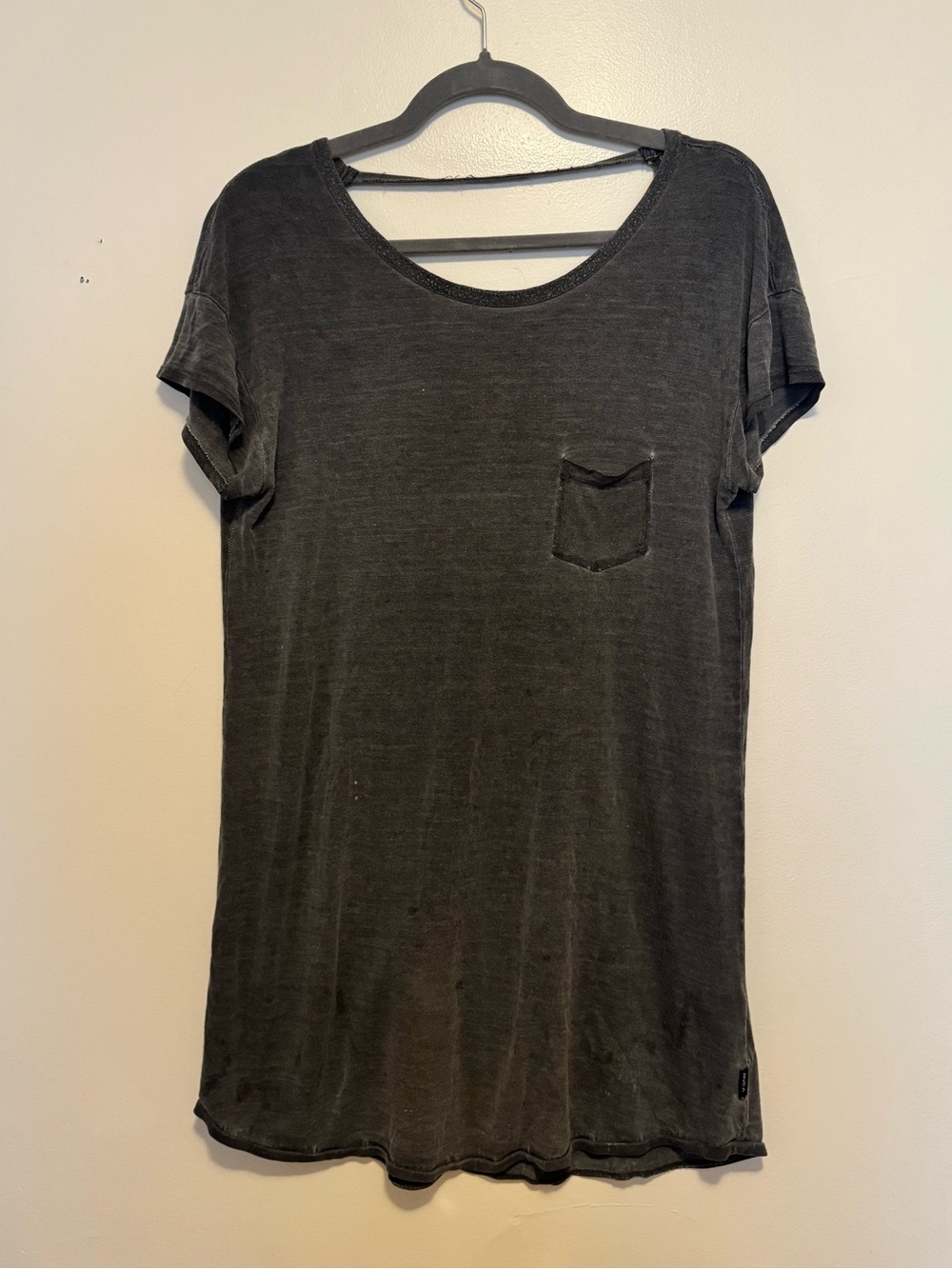 grey low back t-shirt